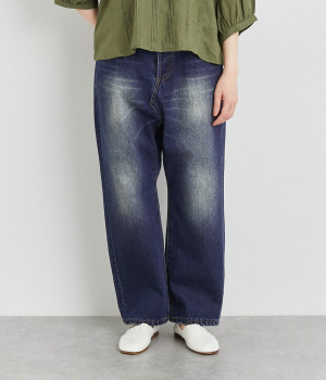 サルエルデニムパンツ(ダーク-1)