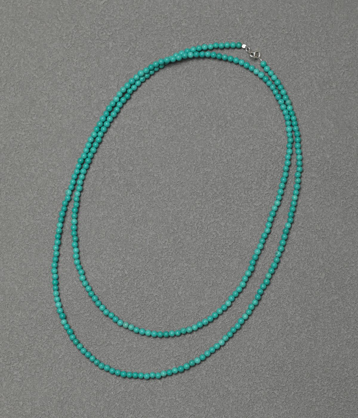 【noy】ターコイズ　90cmネックレス(ターコイズ-F)