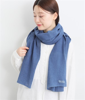 リネン手染めストール2(ダーク-ONESIZE)