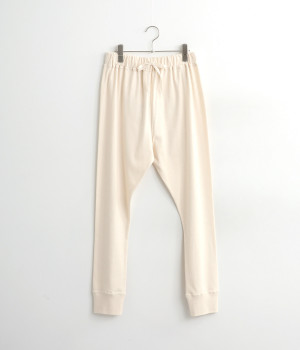 【UNDYED】コットンリブパンツ(ナチュラル-ONESIZE)
