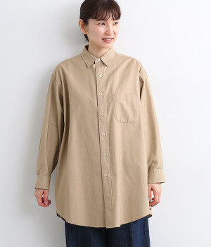 オックスシャツ(ベージュ-ONESIZE)