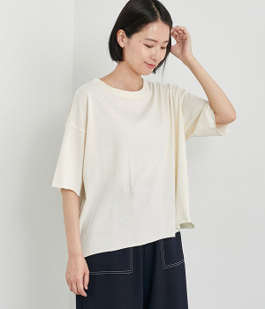 【UNDYED】コットンプルオーバー(ナチュラル-ONESIZE)