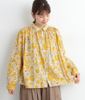 コットンリバティシャツ(イエロー-ONESIZE)