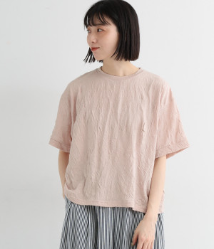 コットンキャッチワッシャープルオーバー(ピンク-ONESIZE)