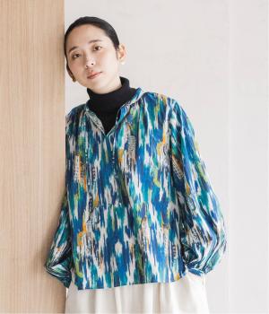 オリジナルアート柄プリントブラウス