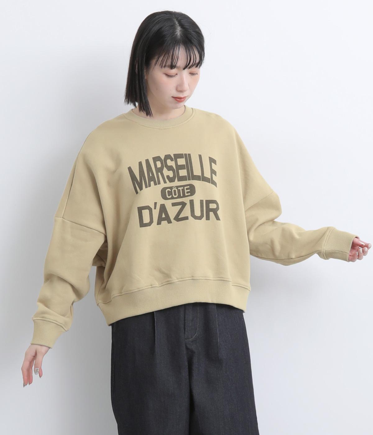 MARSEILLE 裏毛プルオーバー(ベージュ-F)