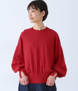 コットンニット　プルオーバー(レッド-F)