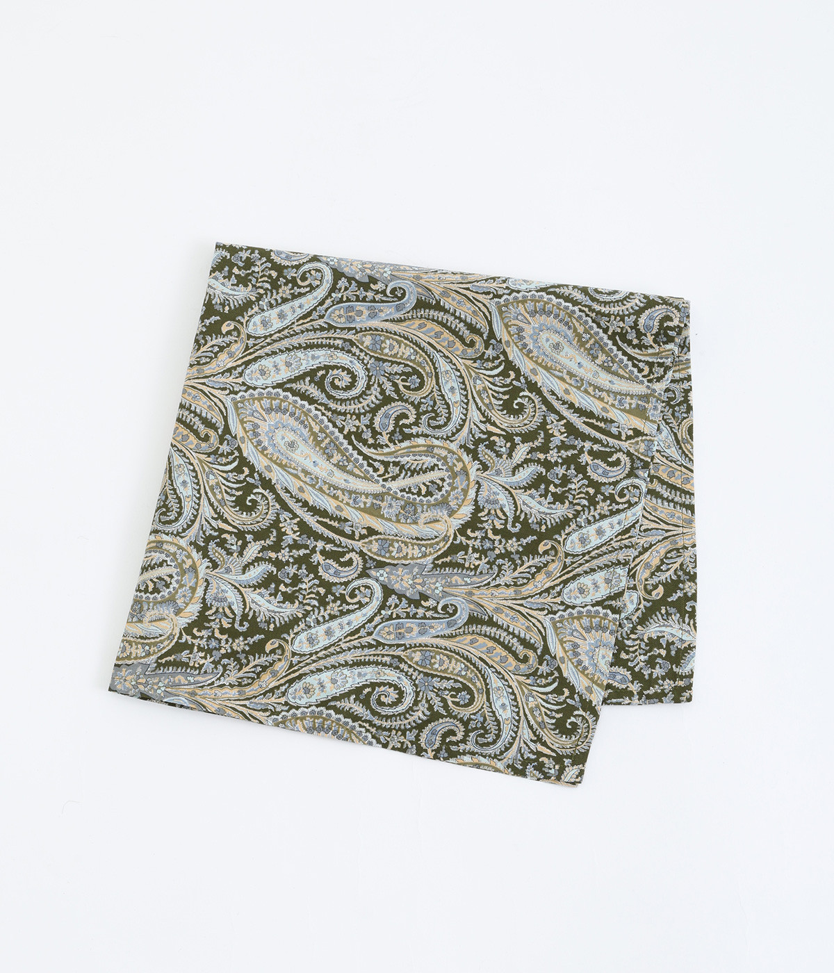 コットンリバティーハンカチ(ペイズリー-ONESIZE)