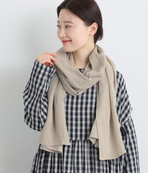 ナチュラルハンドダイストール(セージ/マンゴー-ONESIZE)