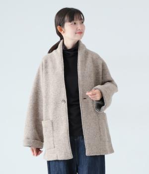 プードルニット　ジャケット(ベージュ-F)