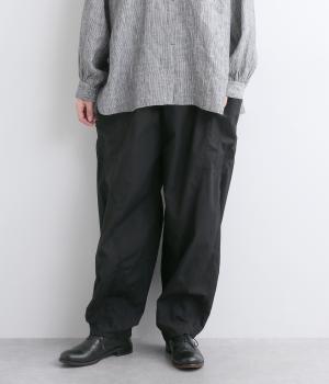 コットンタイプライターパンツ(ブラック-F)