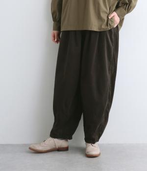 ミジンコ―ル　コクーンパンツ(チャコール-F)