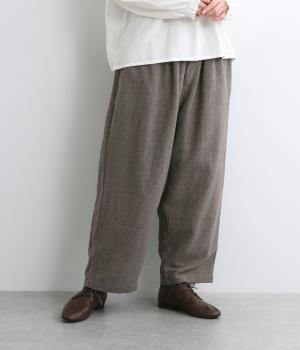 コットンウールサッカー　パンツ(モカ-F)