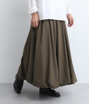 コットンバルーンスカート(カーキ-F)