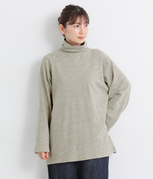 エンブロイダリータートルネック(グレー-ONESIZE)