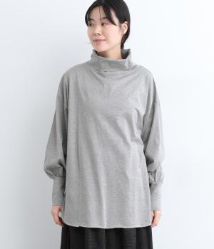 コットン　タートルネック(グレー-ONESIZE)