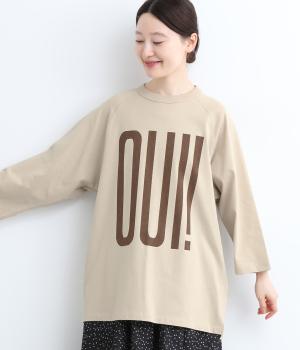 ラグランプルオーバー　OUI！NON！(ベージュ-ONESIZE)