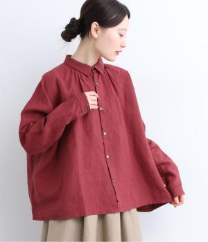 リネンシャツ(レッド-F)