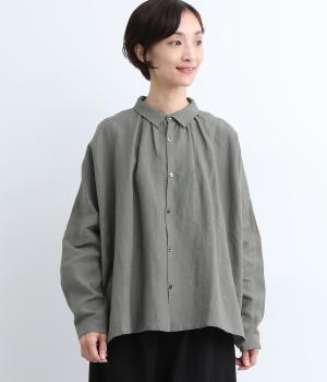 リネンシャツ(カーキ-F)