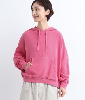 裏毛ピグメントフーディ(ピンク-F)