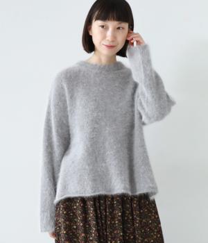 アンゴラプルオーバー(グレー-F)