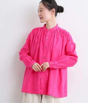 キャンバス　シャツ(ピンク-F)