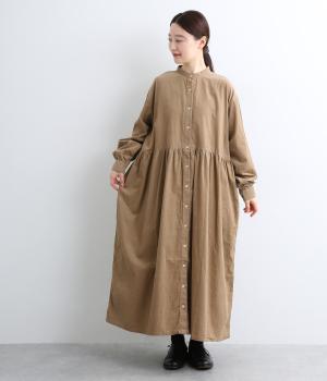 ミジンコ―ル　ギャザーワンピース(ベージュ-F)