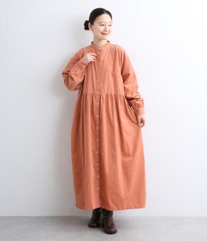 ミジンコ―ル　ギャザーワンピース(ピンク-F)