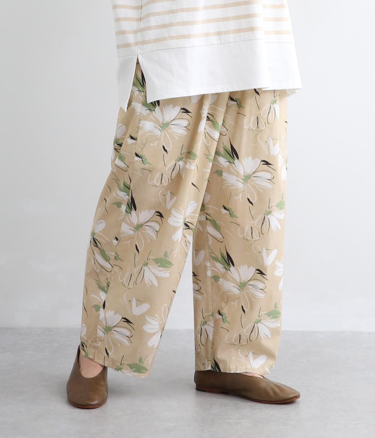 プリントパンツ(フラワー-F)