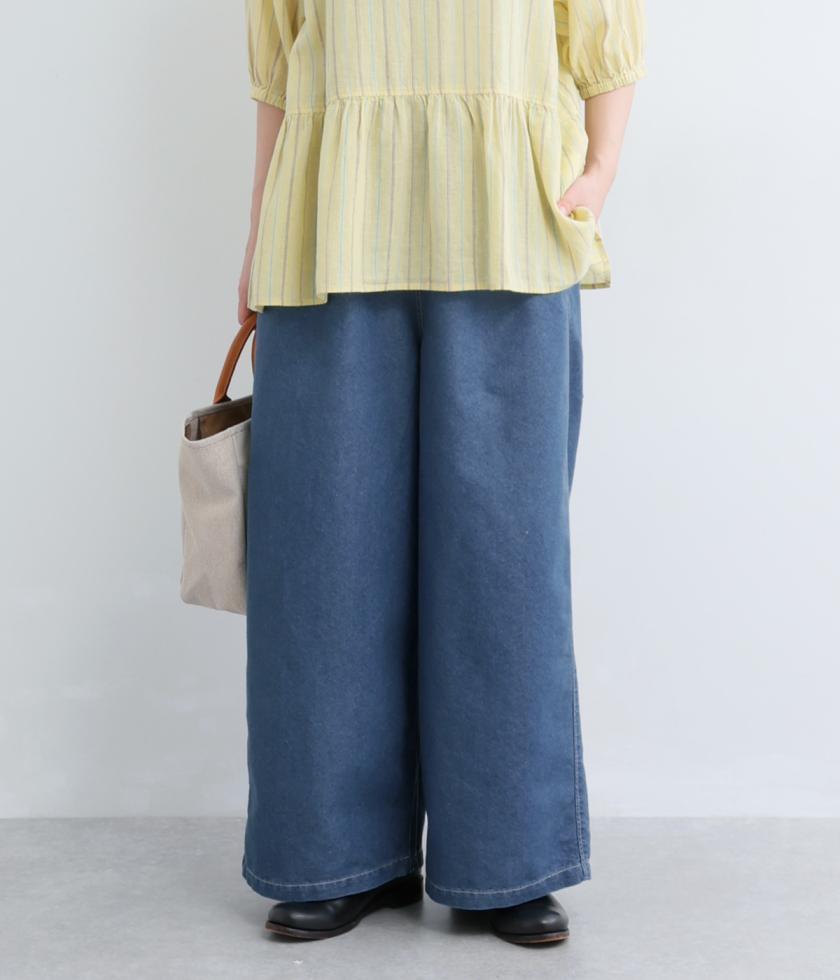 デニムワイドパンツ