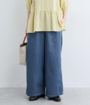 デニムワイドパンツ