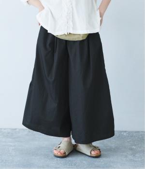 コットン　ワイドパンツ
