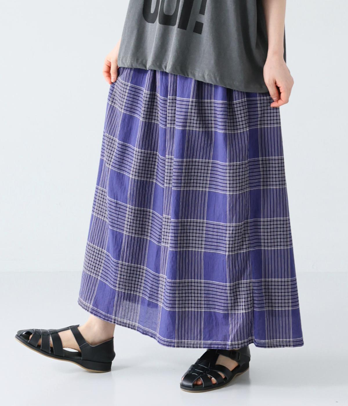 6月下旬発売予定】ワッシャーチェック ワイドパンツ｜ichi（イチ）の