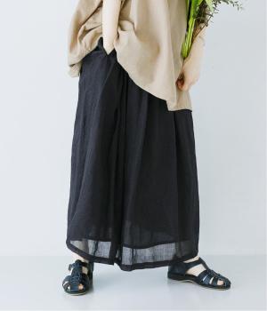 リネン　ギャザースカート