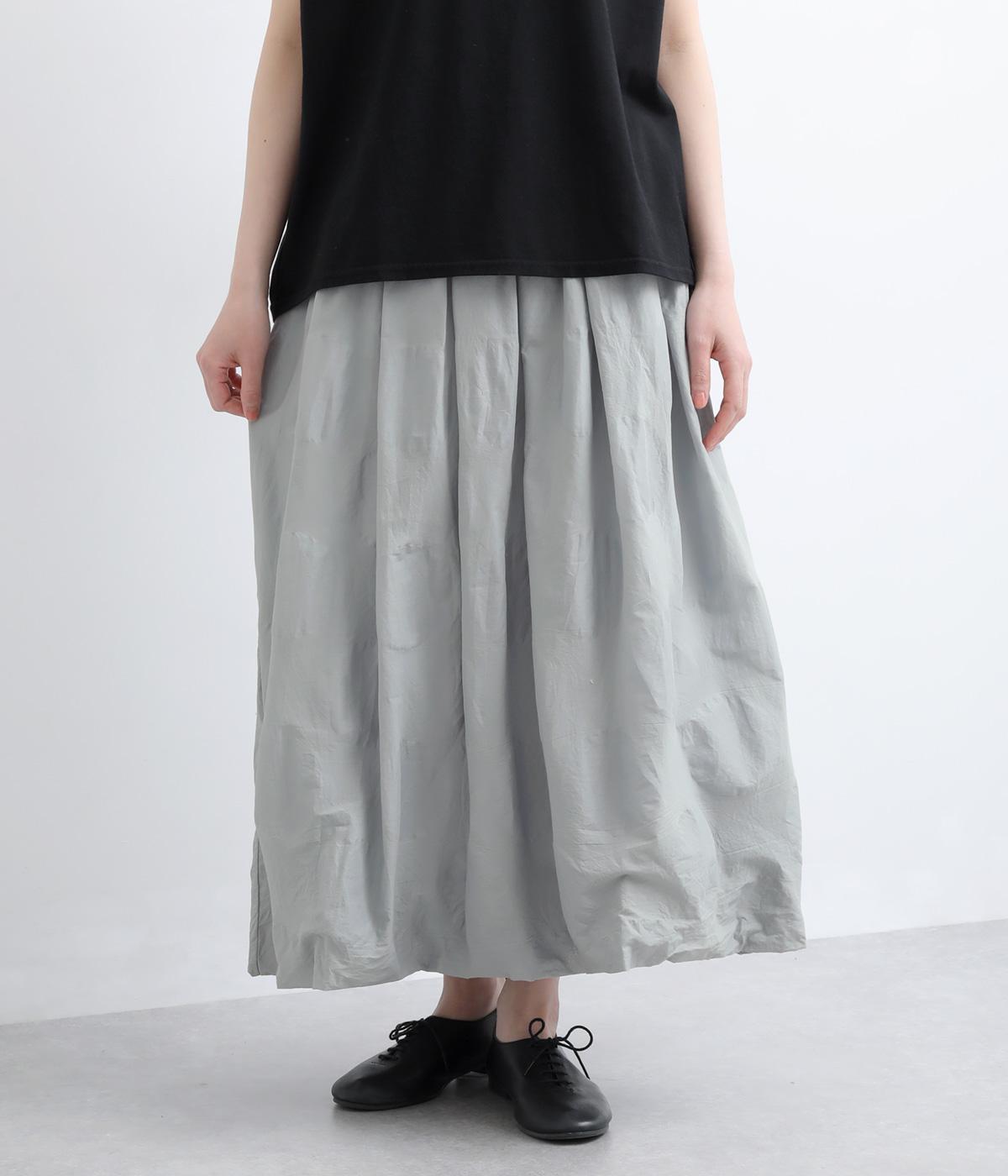 ドットジャカード　バルーンスカート(グレー-F)