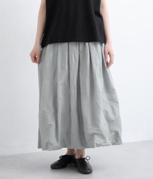 ドットジャカード　バルーンスカート(グレー-F)