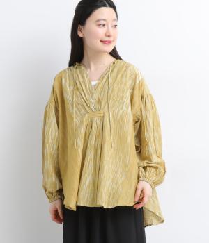 コットンナイロンインドタイダイシャツ