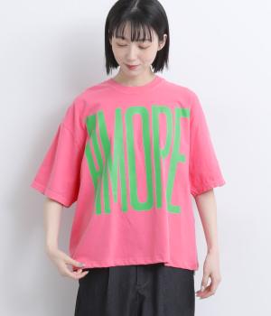 ピグメント　AMORE　プリントＴシャツ(ピンク-F)