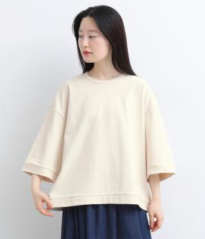 ライトヘビー天竺　Tシャツ(アイボリー-F)