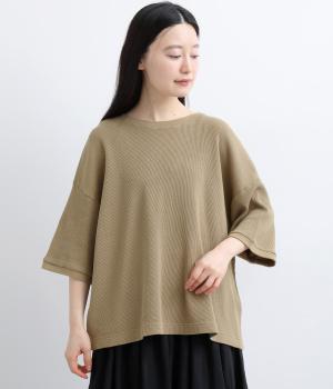 ワッフルコットン　プルオーバー