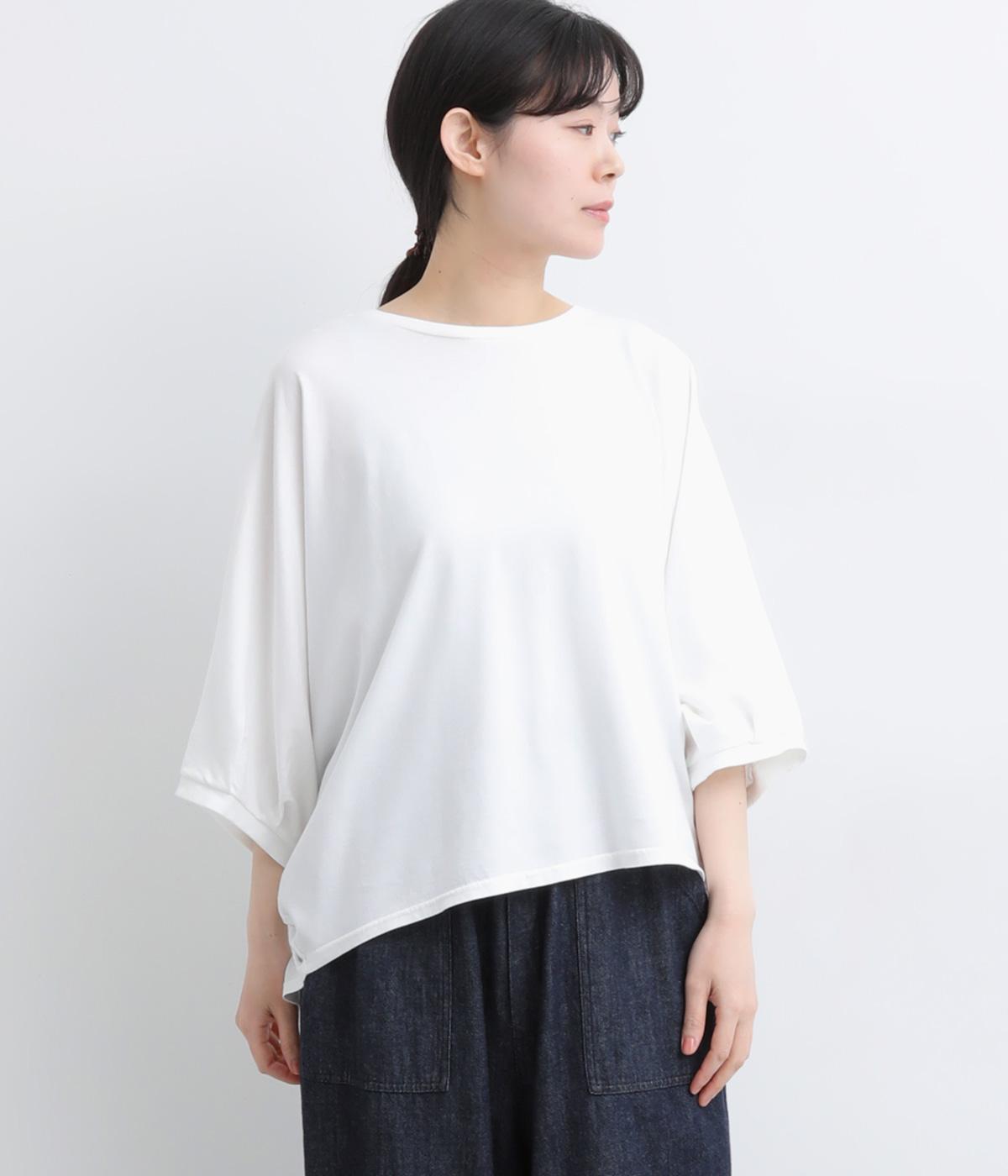 コットン　バルーンプルオーバー(ホワイト-F)