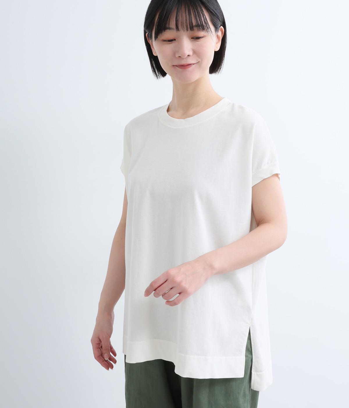 コットン　スリーブレスプルオーバー(ホワイト-F)