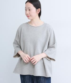 フレンチテリー　断ち切りプルオーバー(グレー-F)