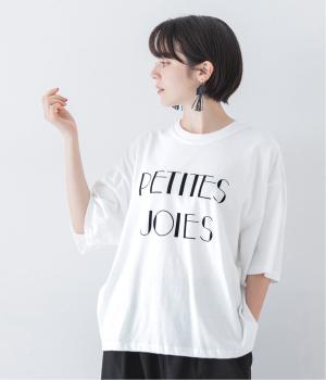 コットンピグメントTシャツ　PETITES　JOIES(ホワイト-F)