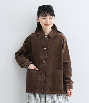 コットン細コール　ビンテージ加工ジャケット