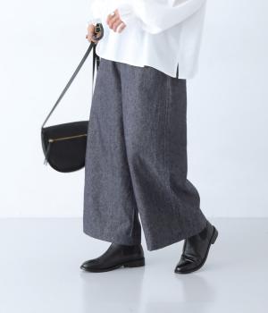 コットンリネンデニムパンツ