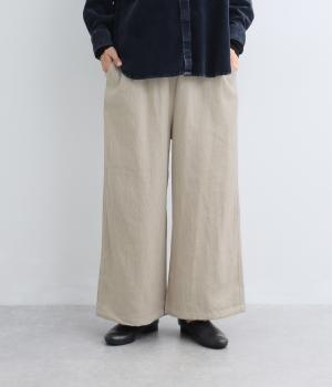 コットンリネンデニムパンツ（ナチュラル・F）