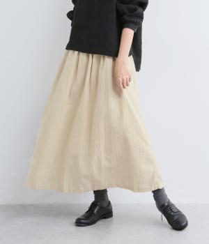 ピンストライプスカート（ナチュラル・F）