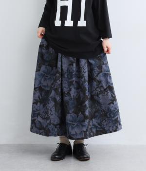フラワープリント スカート
