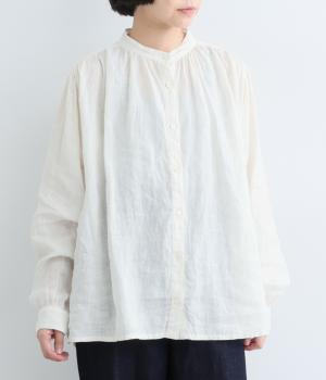 フレンチリネンシャツ（ホワイト・F）